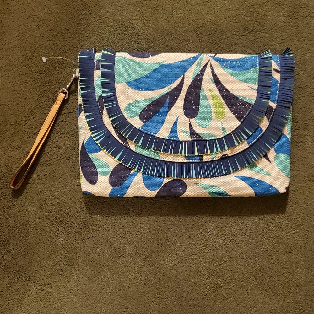 Vera Bradley Summer School Fringe RFID Wristlet - Picture 7 of 15